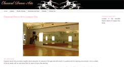 Desktop Screenshot of classicaldanceartslc.com