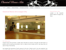 Tablet Screenshot of classicaldanceartslc.com